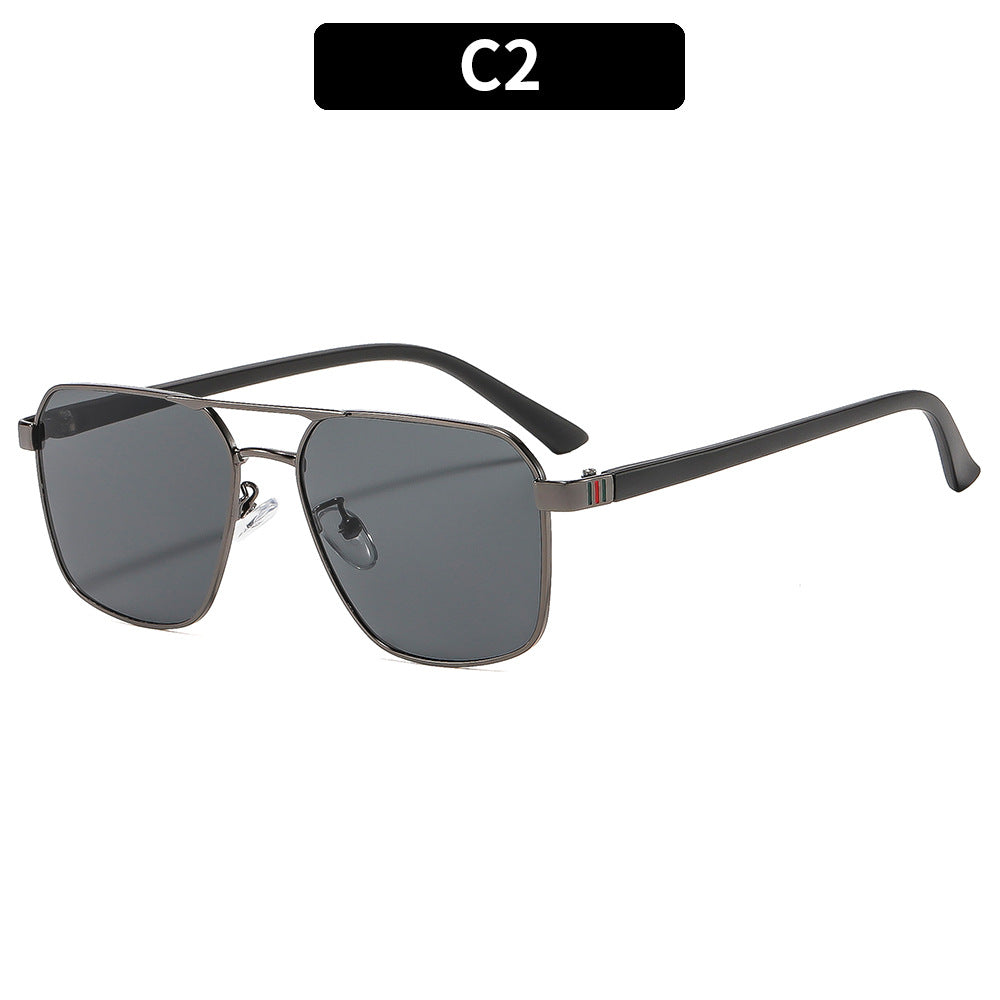 Premium Geometric Aviator Sunglasses