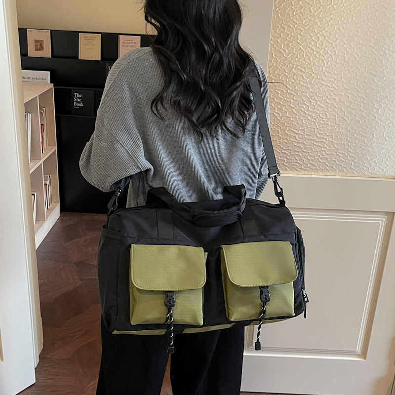Multifunctional tote bag with comfortable shoulder padding and numerous outer pockets Bowlift