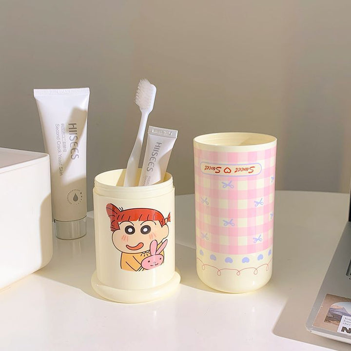Toothbrush holder with creative cartoon design Bowlift