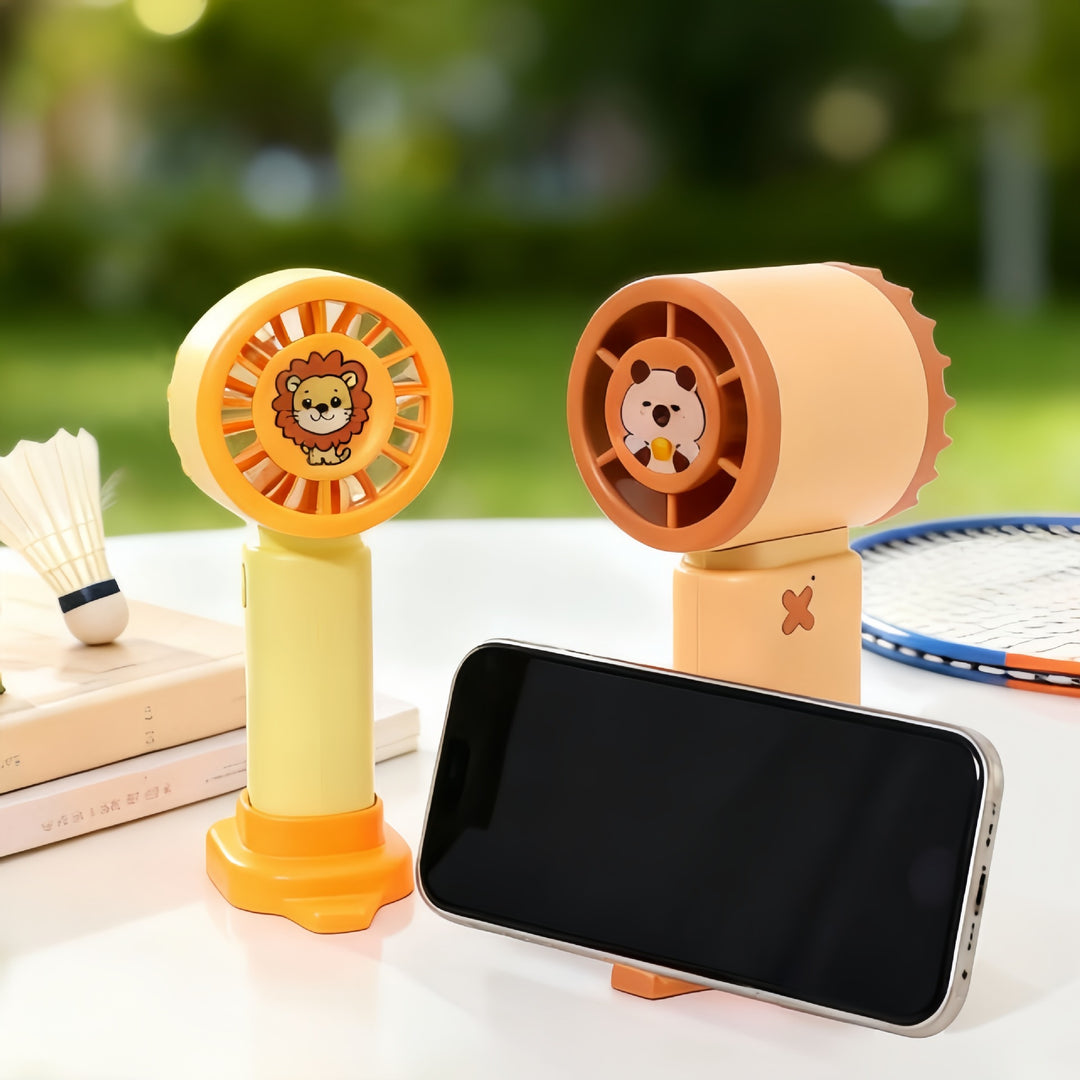 Women Portable Mini Fan with Cute Rabbit Design Bowlift