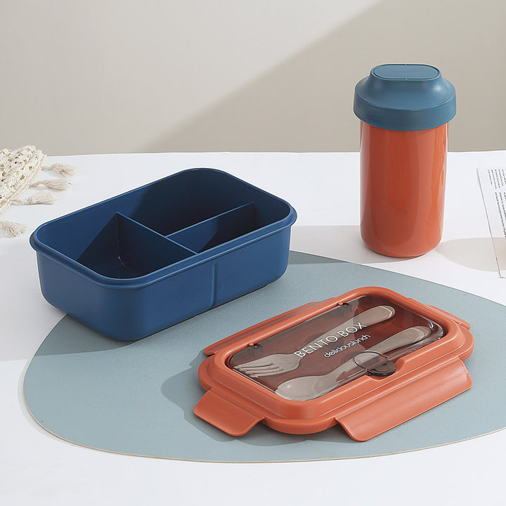 Leakproof Compartmentalized Kids Bento Lunchbox with Removable Round Soup Bowl and Utensil Storage Bowlift