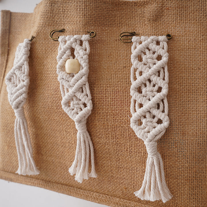 Decorative Macramé Wall Hanging Organizer Bowlift