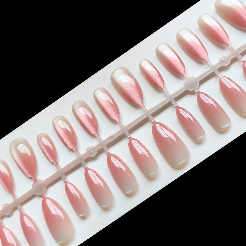 Elegant Artificial Fingernails In Gentle Ombre Look Bowlift