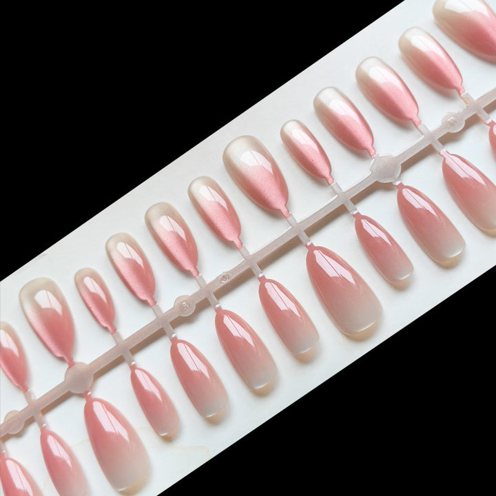 Elegant Artificial Fingernails In Gentle Ombre Look Bowlift