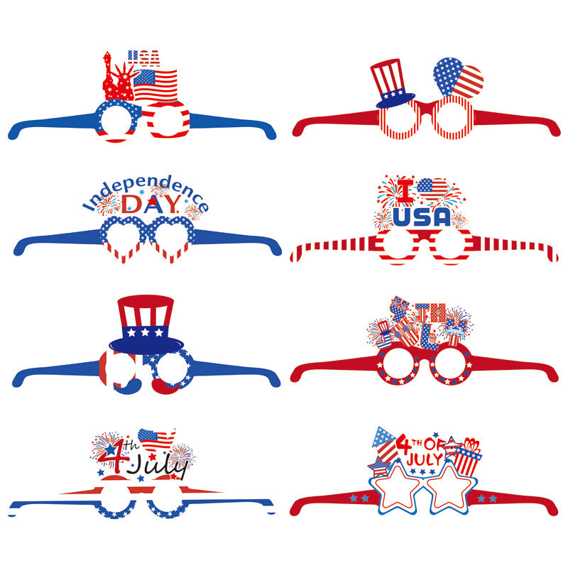 Unisex paper star-shaped tag with USA motif and jute cord Bowlift
