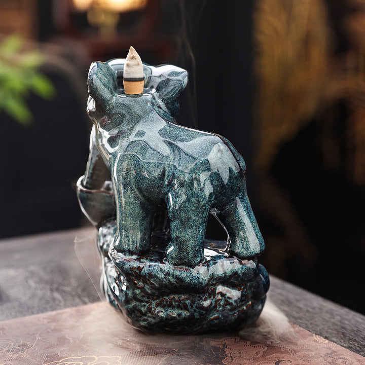 Decorative Elephant Theme Incense Holder