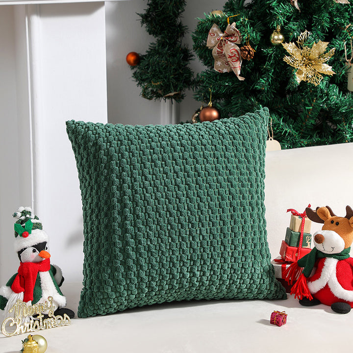 Textured Knit Decorative Pillow