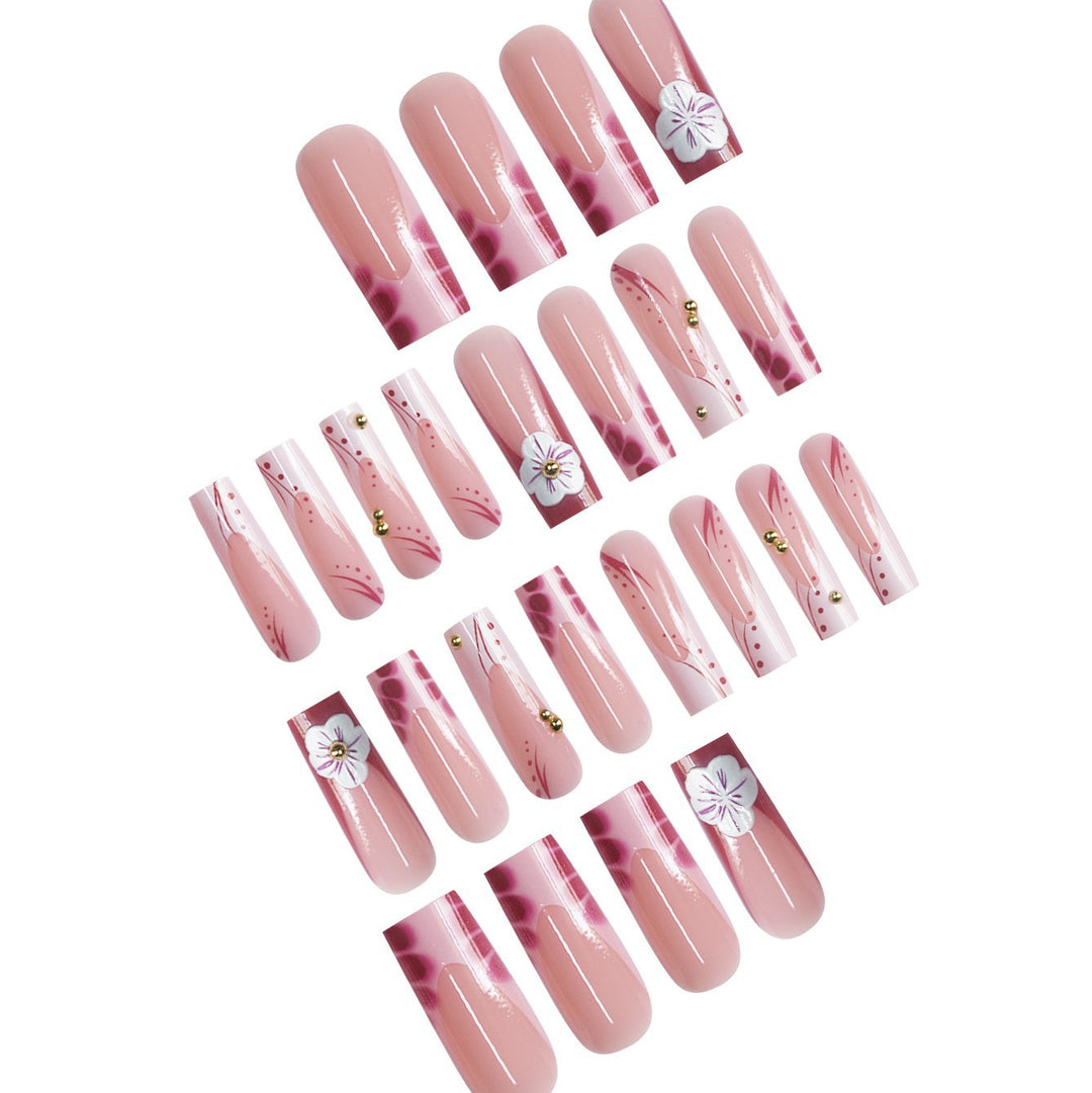 Premium Floral Nail Art Extensions Bowlift