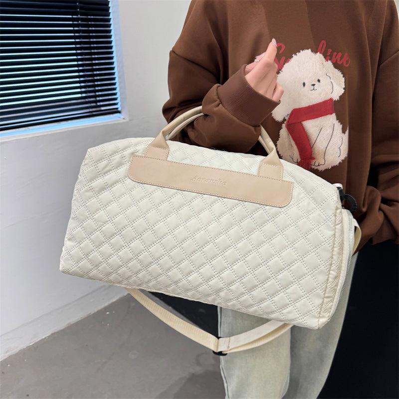 Quilted Travel Duffel Bag Bowlift