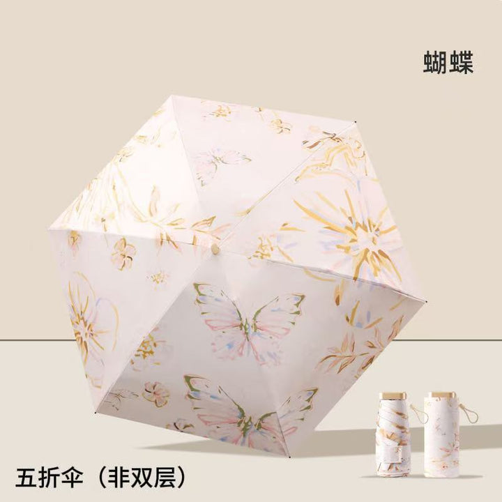 Women's compact UV protection umbrella with state-of-the-art folding mechanism Bowlift