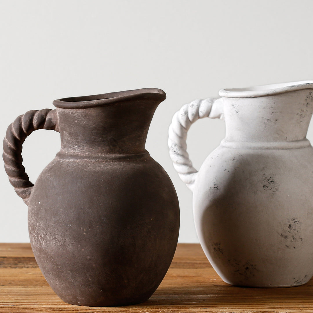 Elegant and Rustic Ceramic Carafe Bowlift