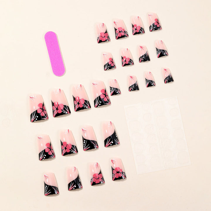 Artistic French Tip Nail Art Bowlift