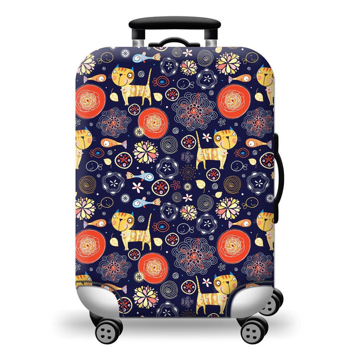 Hard Shell Luggage with Earth Design Bowlift