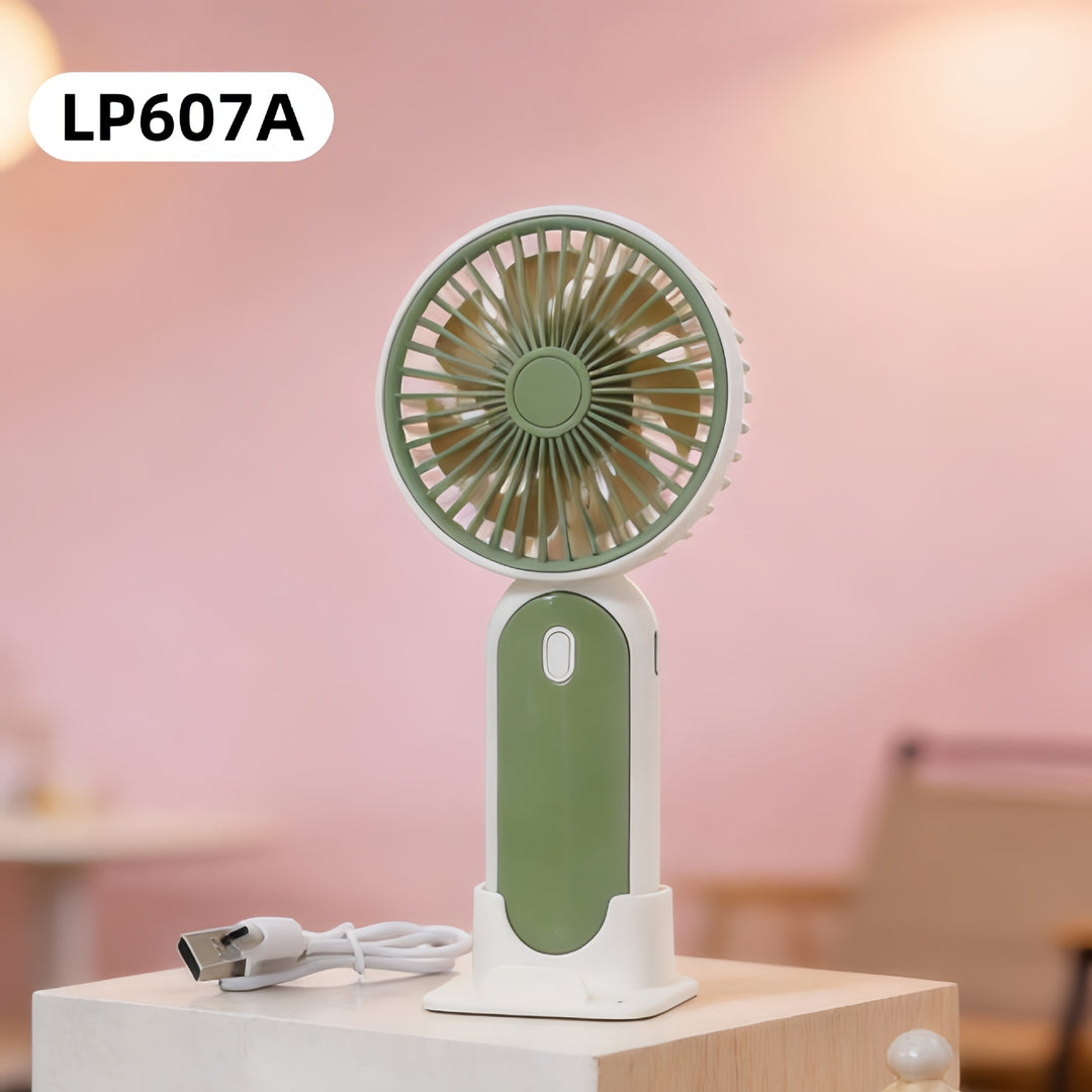 Women Portable USB Hand Fan with Flexible Stand Bowlift