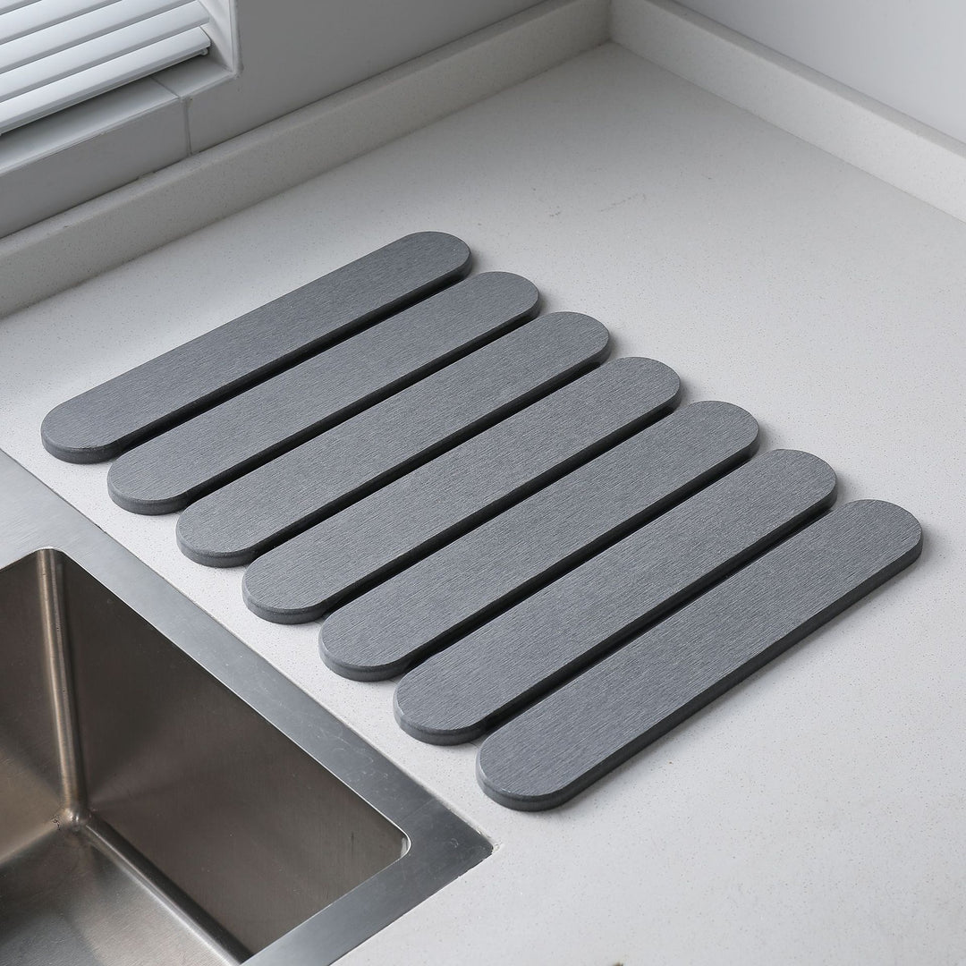 Marble Pattern Kitchen Draining Mat