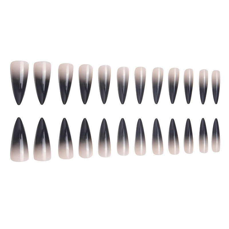 Ombre Stiletto Nail Extensions Bowlift