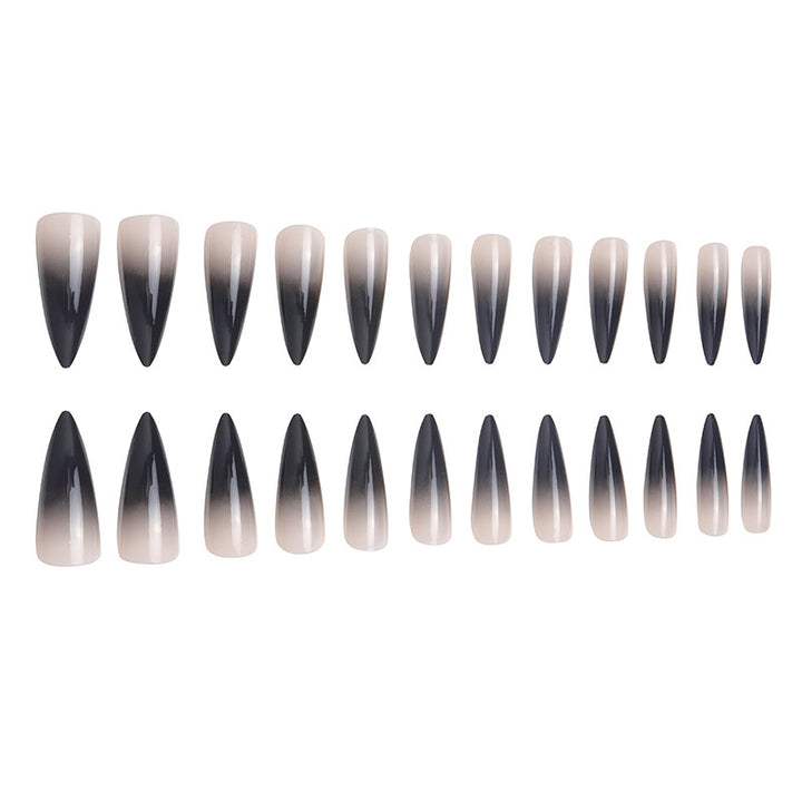 Ombre Stiletto Nail Extensions Bowlift