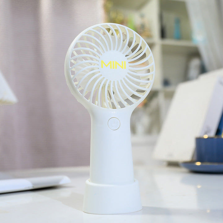 Ladies Portable Mini Handheld Fan with Ergonomic Grip Bowlift