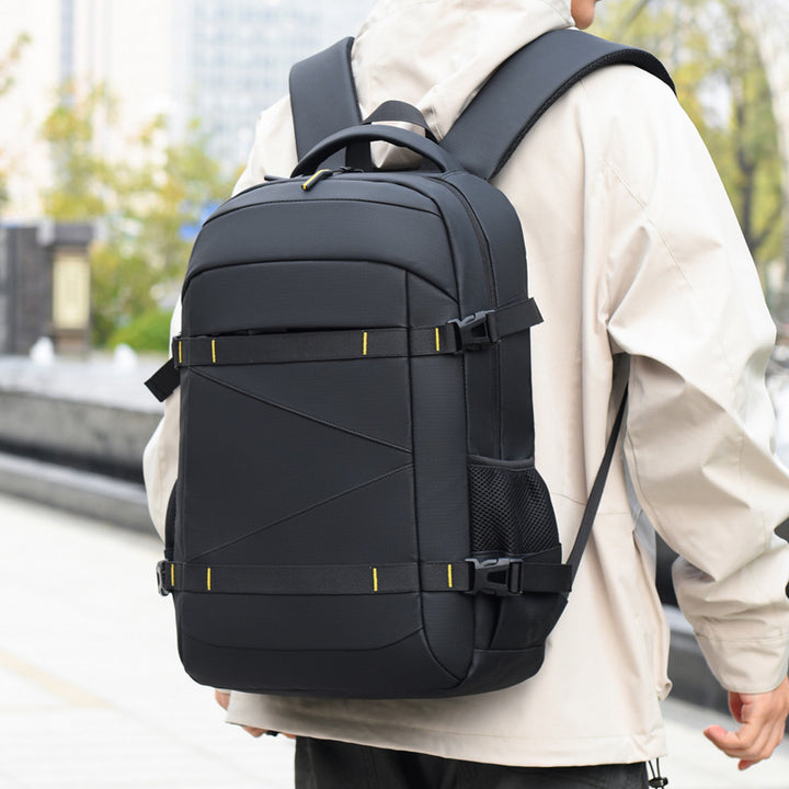 Modern backpack with multidimensional compartments and breathable back Bowlift