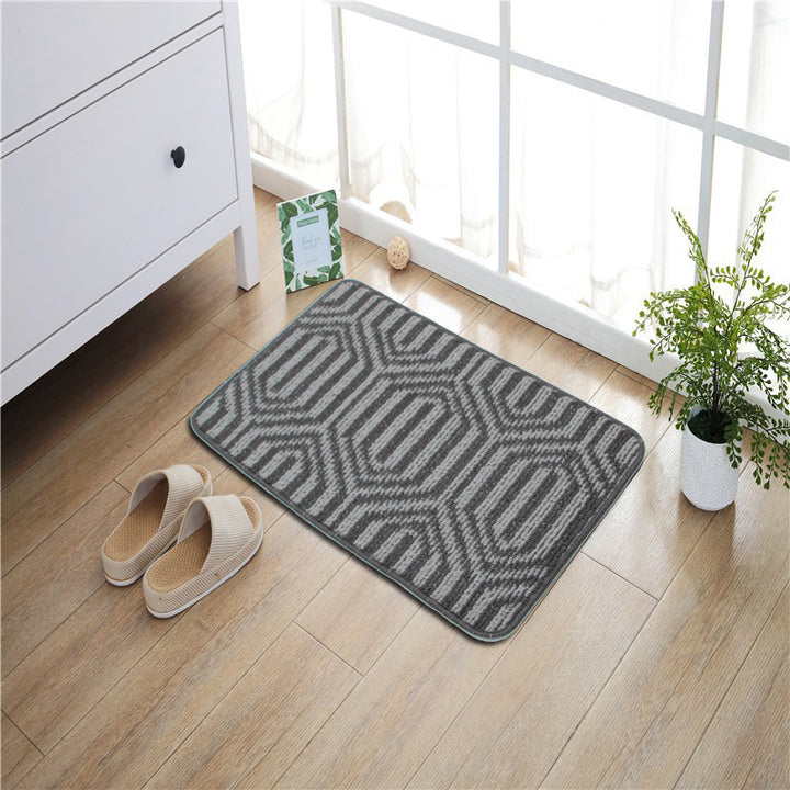 Geometric Print Anti-Slip Bath Mat Bowlift