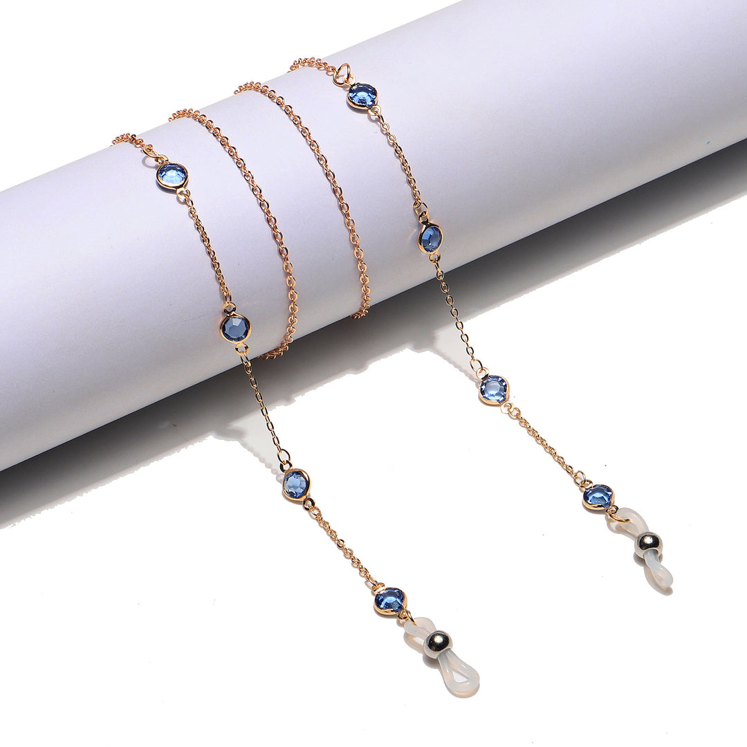 Elegant Gemstone Eyewear Chain Bowlift
