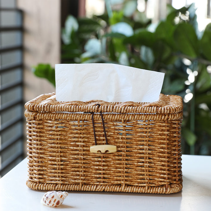 Handwoven Decorative Storage Box Bowlift