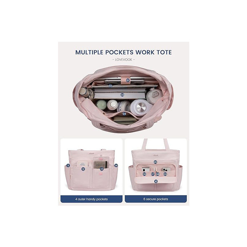 Multifunctional shoulder bag with numerous compartments Bowlift