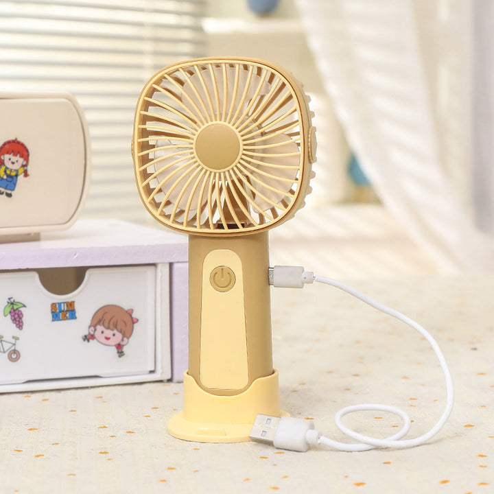 Ladies Portable Hand Fan with Flexible Holder Bowlift