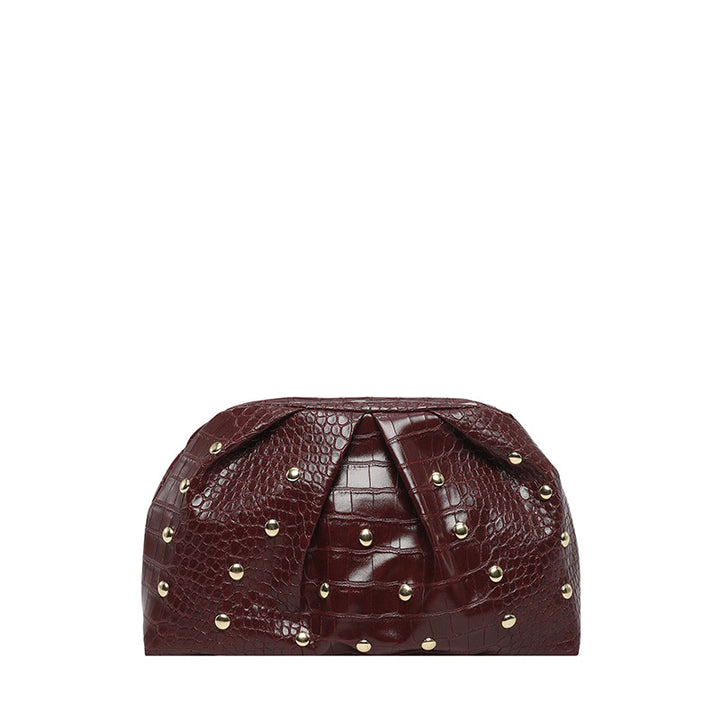 WoElegant Textured Crocodile Pattern Clutch Bag Bowlift
