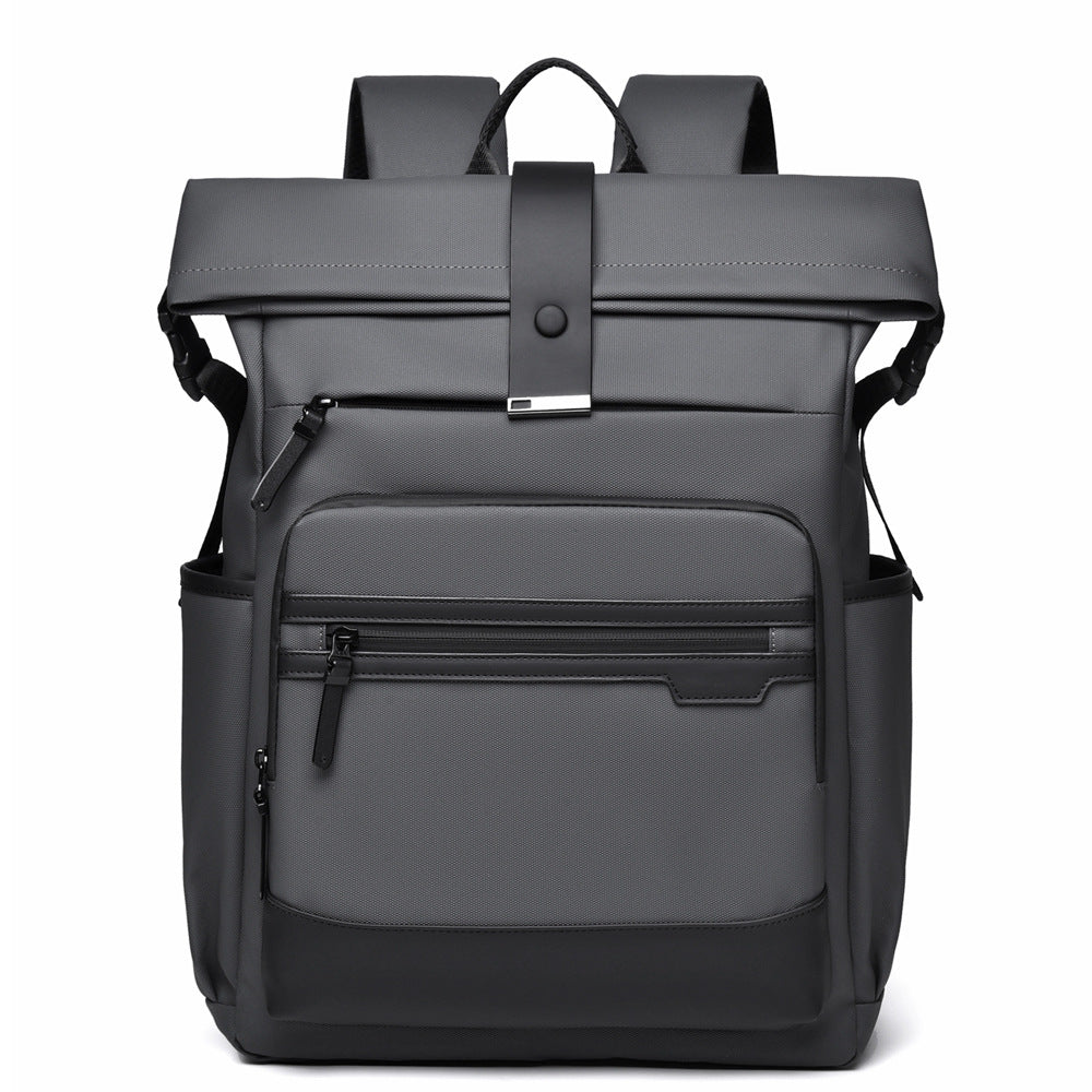 Stylish Roll-Top Travel Backpack Bowlift