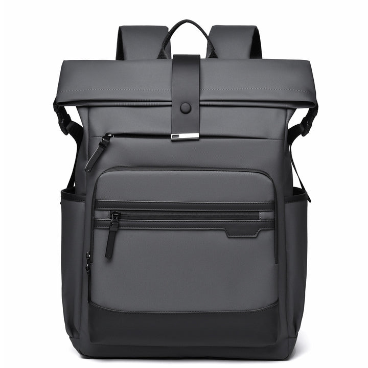 Stylish Roll-Top Travel Backpack Bowlift