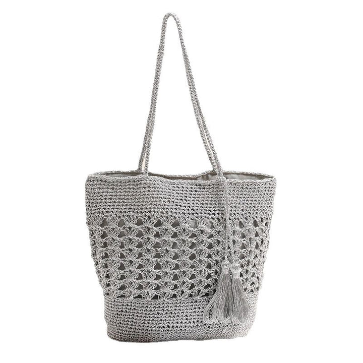 Crocheted tote bag with elegant tassels Bowlift