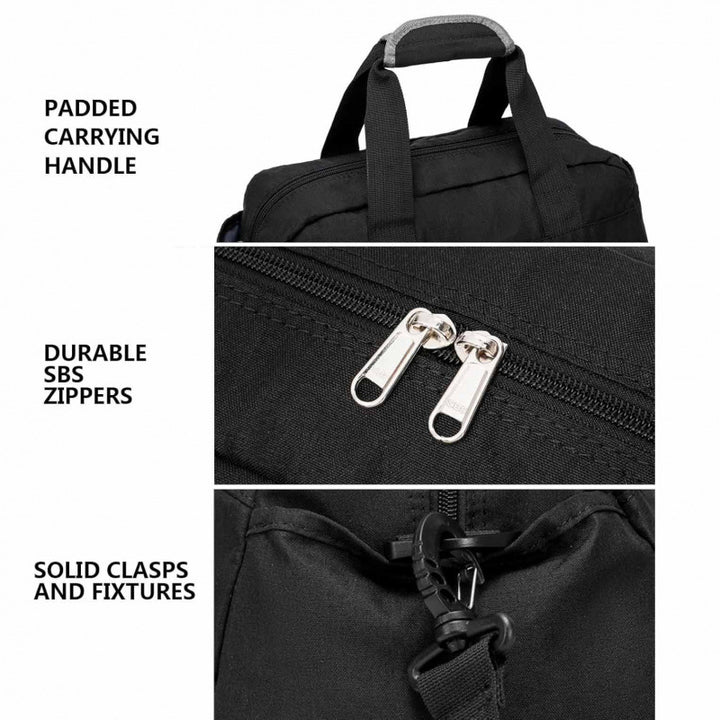 Sporty Travel Bag with Removable Shoulder Strap Bowlift