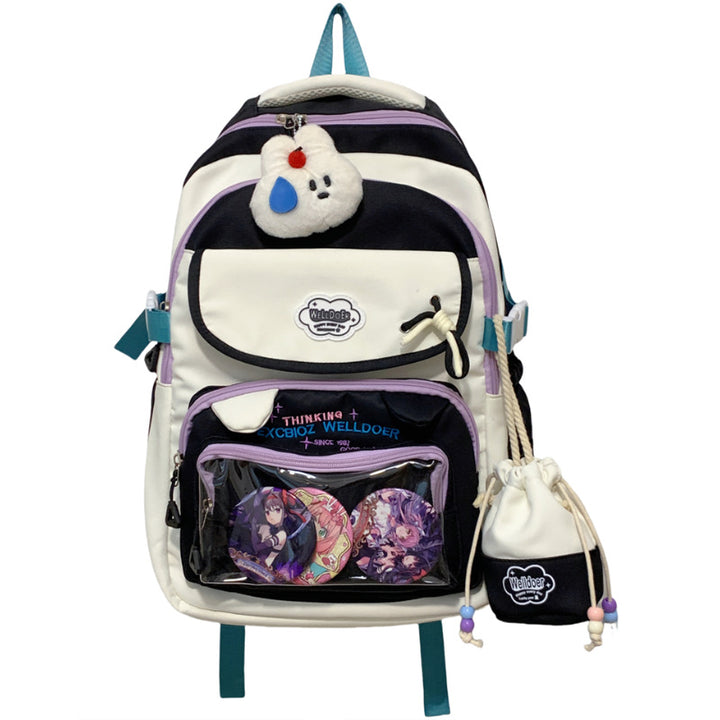 Multi-Compartment Transparent Travel School Backpack Bowlift
