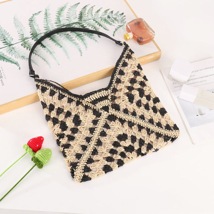 Hand-knotted Macrame Shoulder Bag Bowlift
