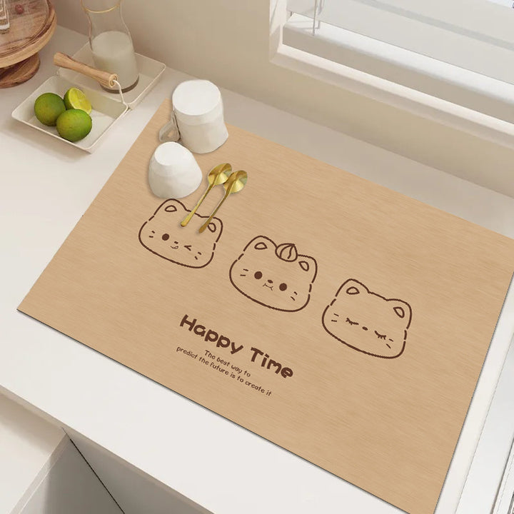 Cute Cartoon Dog Kitchen Mat Bowlift