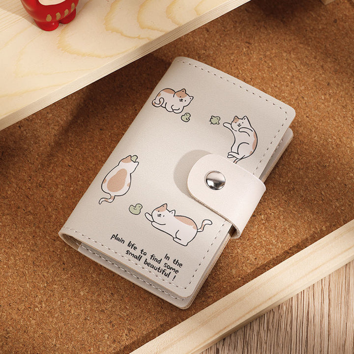 Cute Animal-Themed Leather Wallet Bowlift