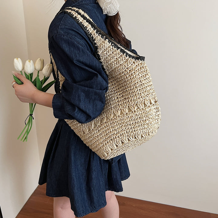 Braided tote bag with unique structure Bowlift