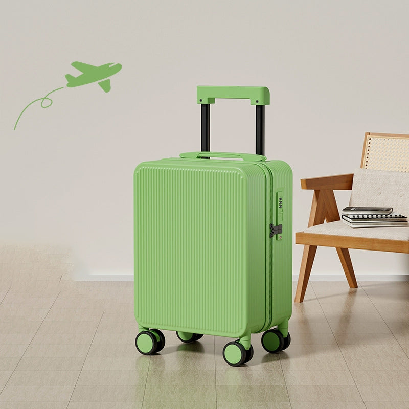 Unisex Compact Ribbed Hard Shell Carry-On Luggage Bowlift