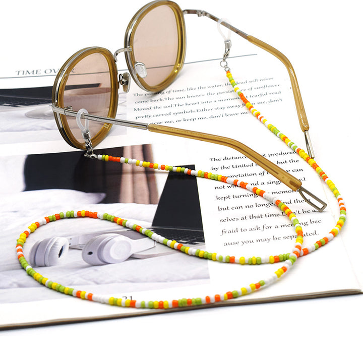 Colorful Beaded Eyewear Chain Holder Bowlift