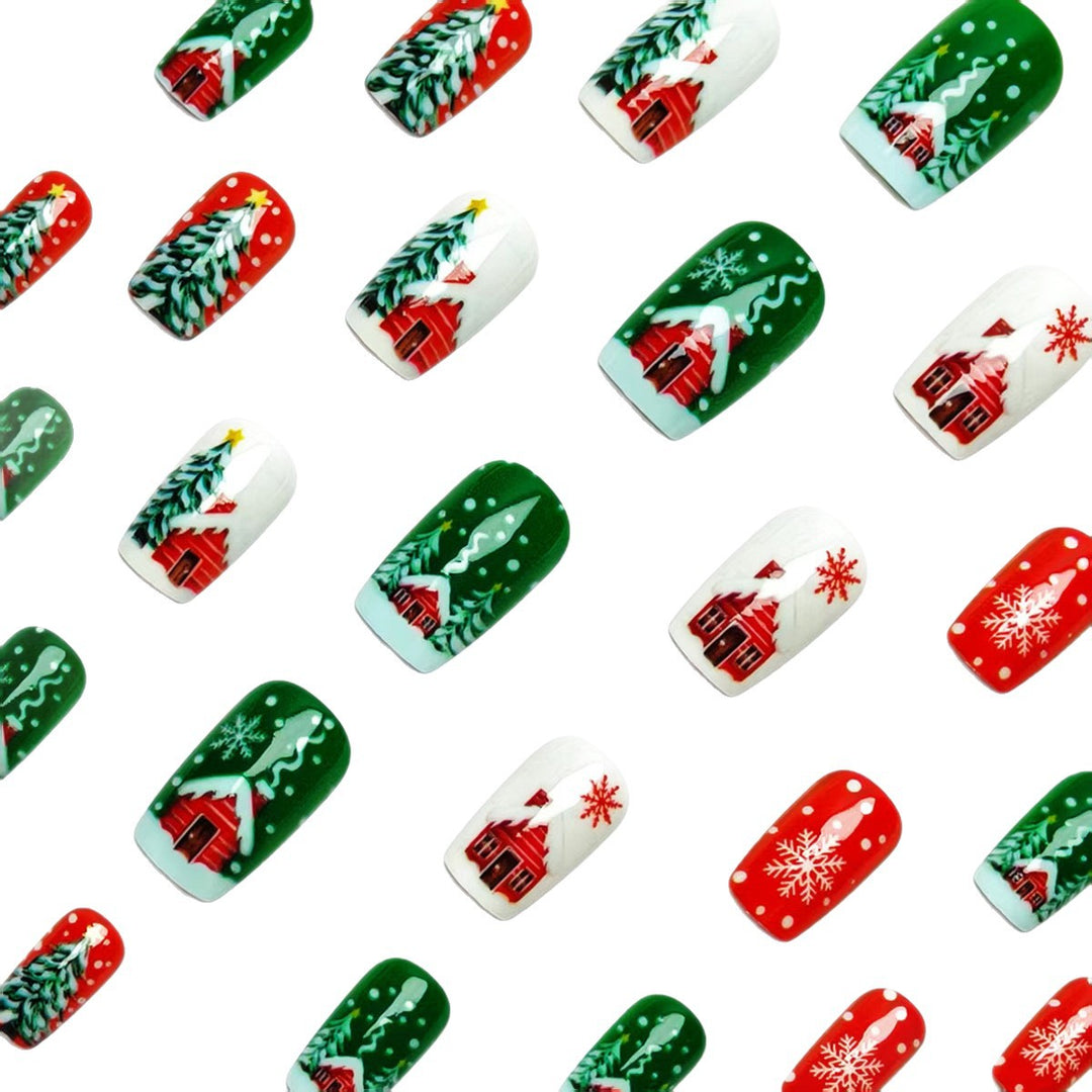 Holiday-Themed Festive Nail Art Bowlift