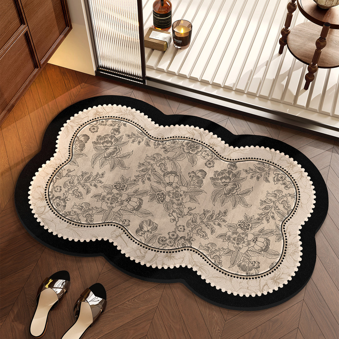 Floral Design Area Rug Bowlift