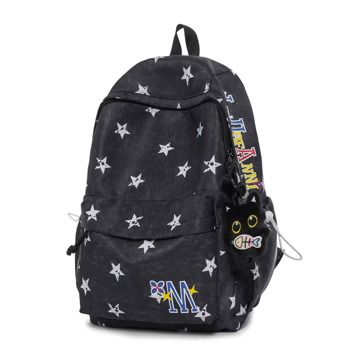 Star-Patterned Daily Use Backpack Bowlift