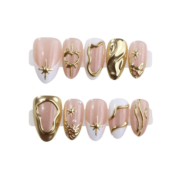 Glamorous Decorative Press-On Nail Set Bowlift