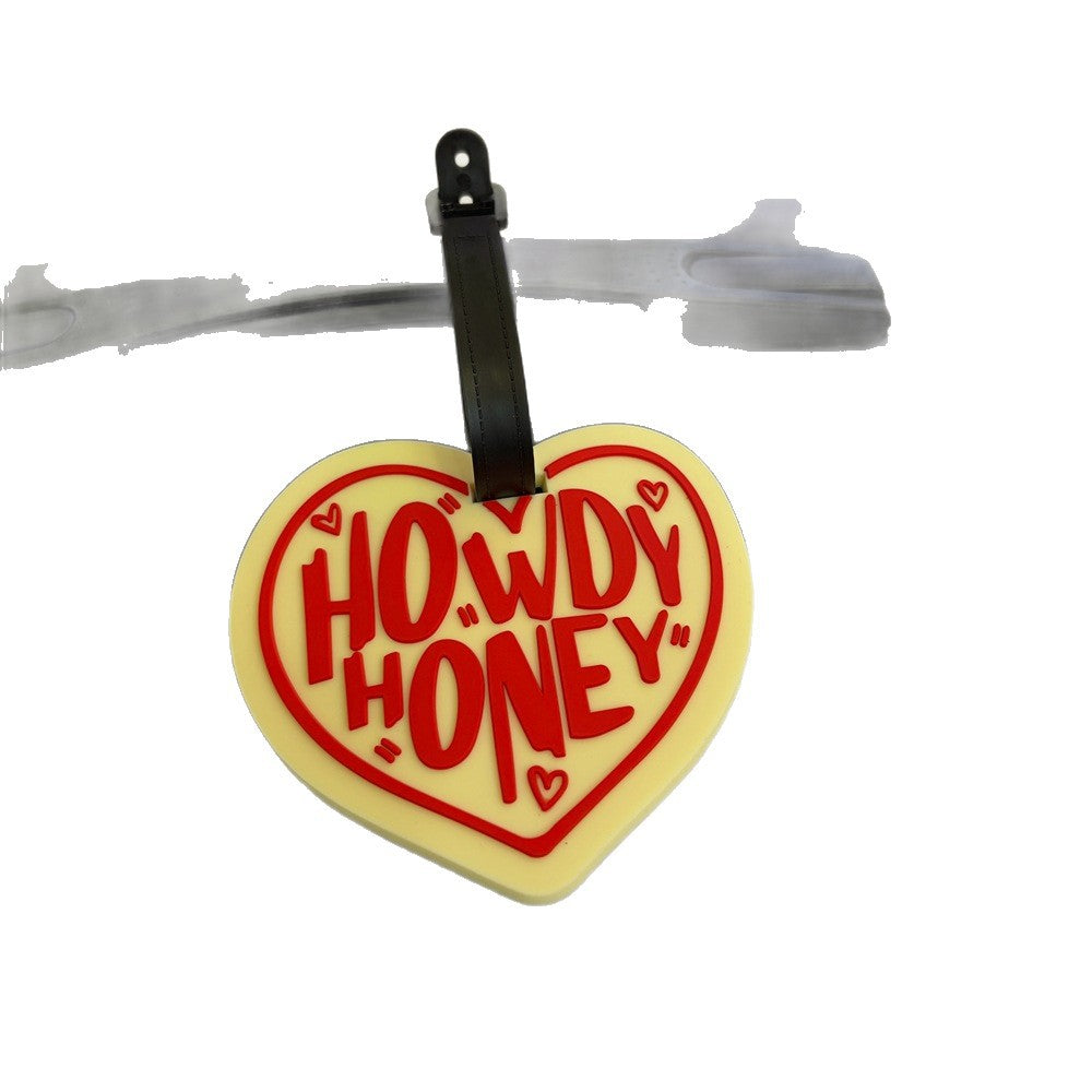Heart-Shaped Travel Luggage Tag Bowlift