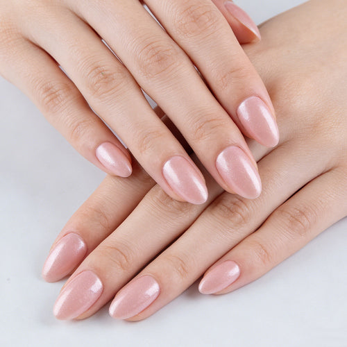 Elegant Almond-Shaped Press-On Nails Bowlift