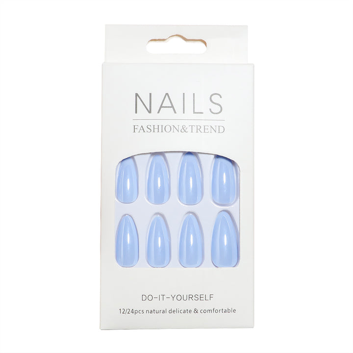 DIY Natural Finish Almond-Shaped Press-On Nails Bowlift