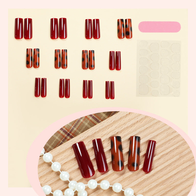 Artistic Press-On Nail Set with Unique Patterns Bowlift