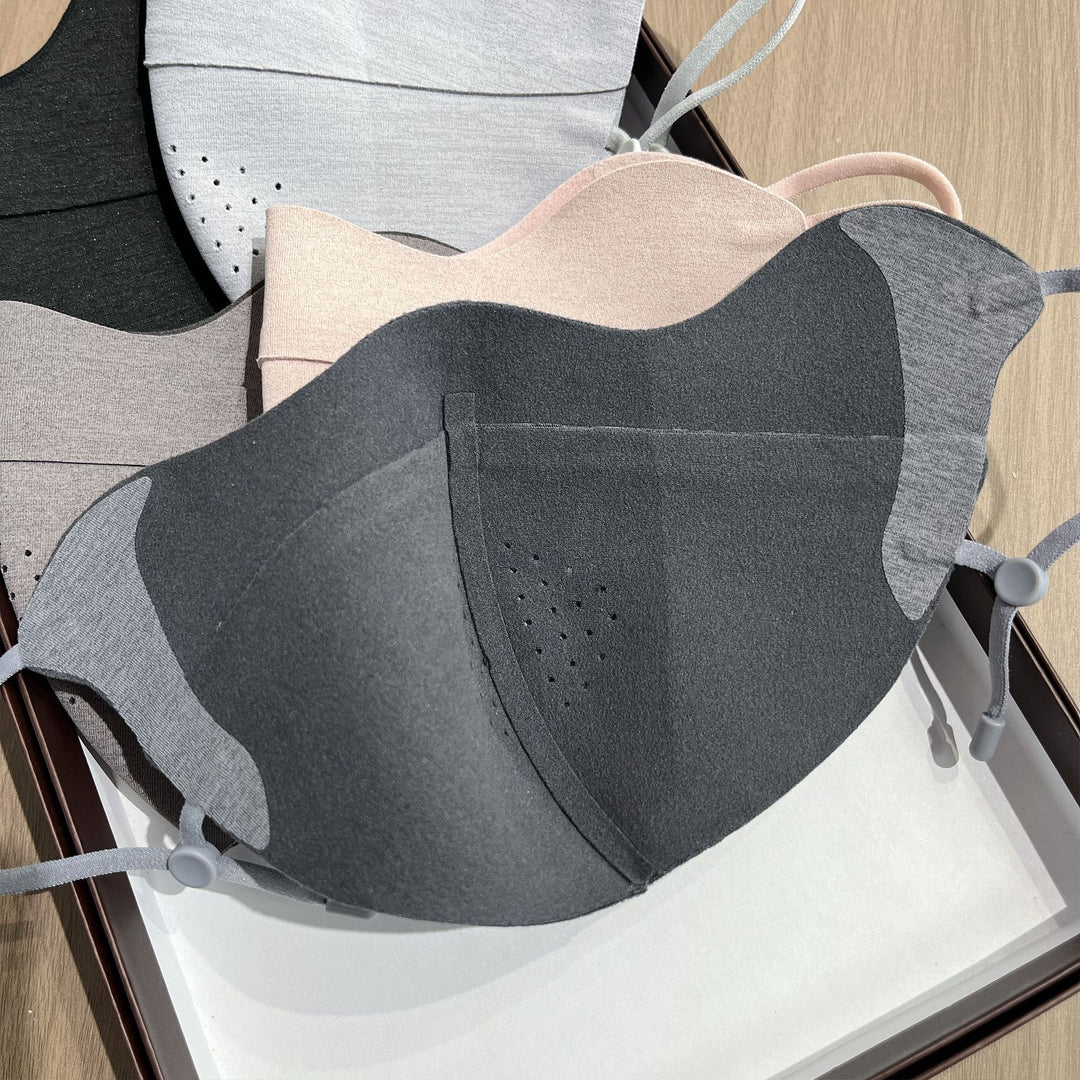 Contoured Breathable Reusable Face Mask with Adjustable Ear Toggle Bowlift