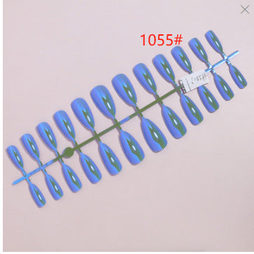 Elegant Glossy Almond-Shaped Press-On Nails Bowlift